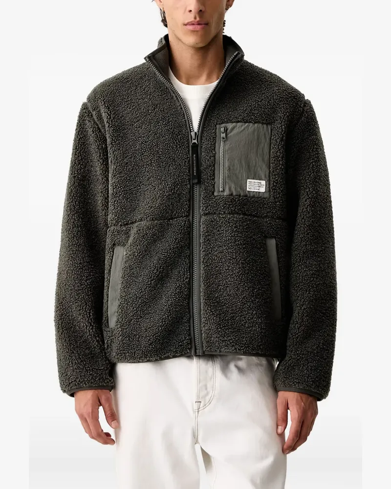 Marc O'Polo zip-up fleece sweatshirt - Grün Grün