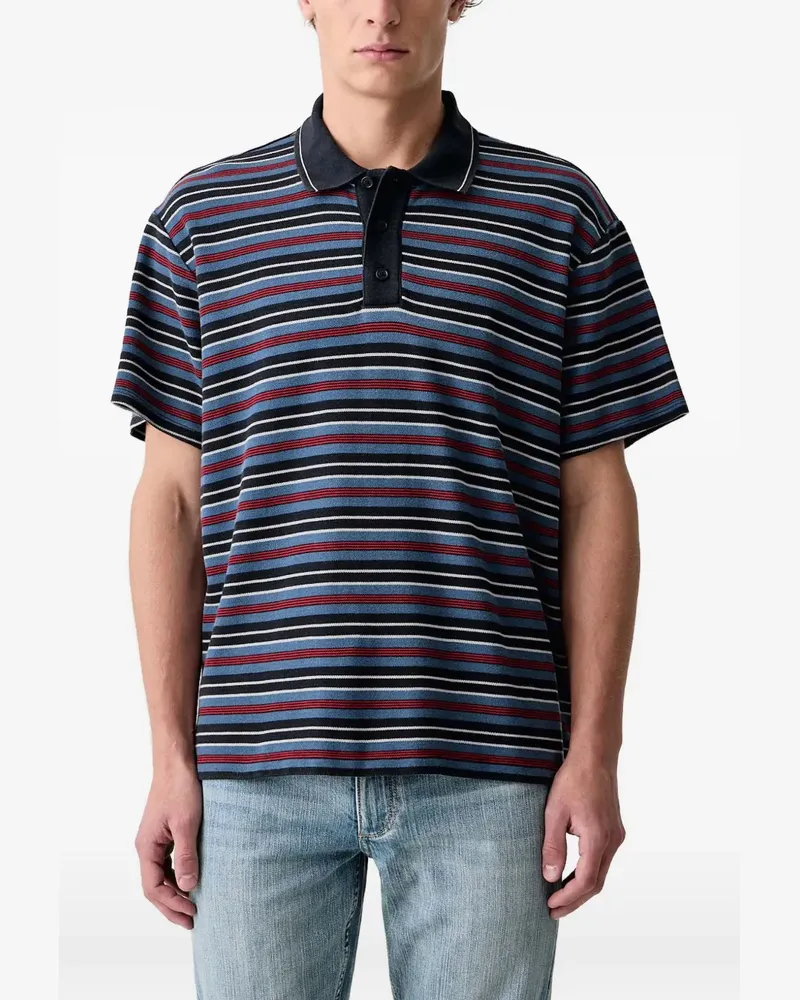 Rag & Bone striped polo shirt - Blau Blau
