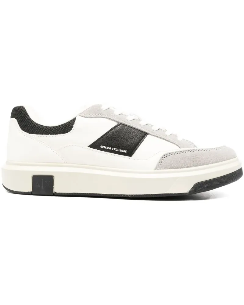 Armani Exchange logo-print sneakers - Weiß Weiß