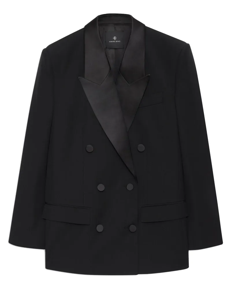 Anine Bing Ross Blazer - Schwarz Schwarz