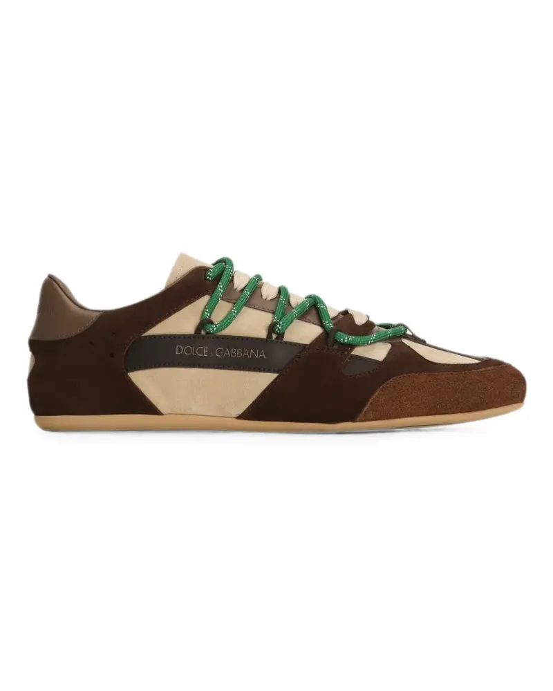 Dolce & Gabbana Ginnica Soft sneakers in split - Braun Braun