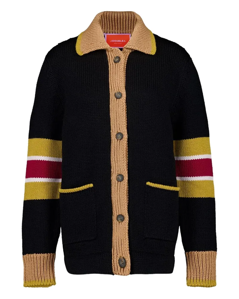 La DoubleJ No Fuss Cardigan - Schwarz Schwarz