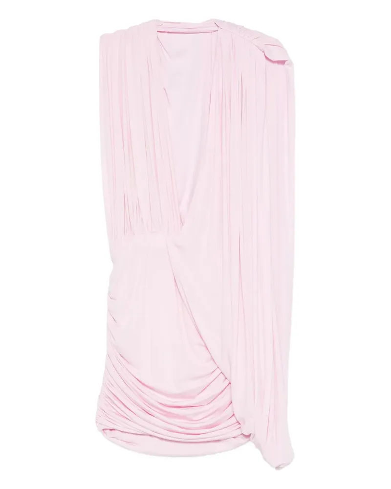 Magda Butrym Minikleid mit Raffungen - Rosa Rosa