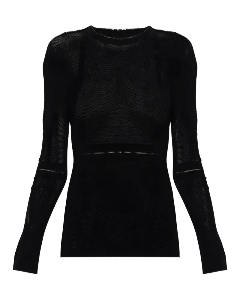 Issey Miyake long-sleeve top - Schwarz Schwarz