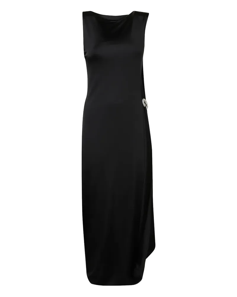 Victoria Beckham Kristallverziertes Midikleid - Schwarz Schwarz