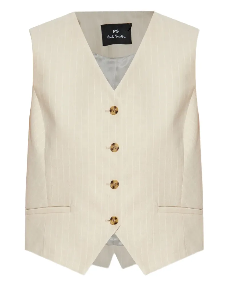 Paul Smith Gestreifte Weste - Nude Nude