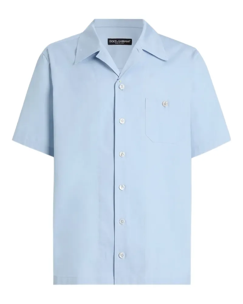 Dolce & Gabbana Hemd mit Brusttasche - Blau Blau