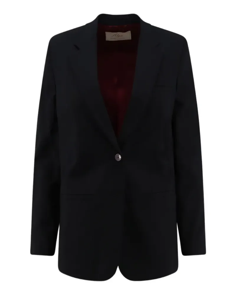 ALYSI single-breasted blazer - Schwarz Schwarz