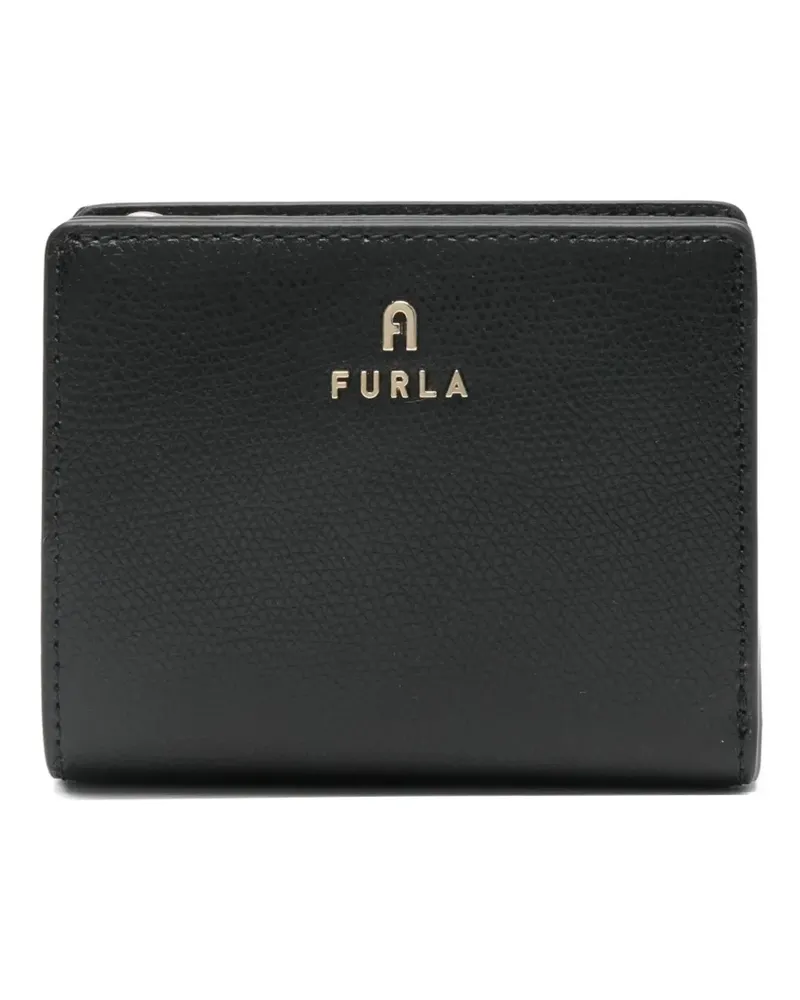 Furla Portemonnaie mit Logo-Schild - Schwarz Schwarz
