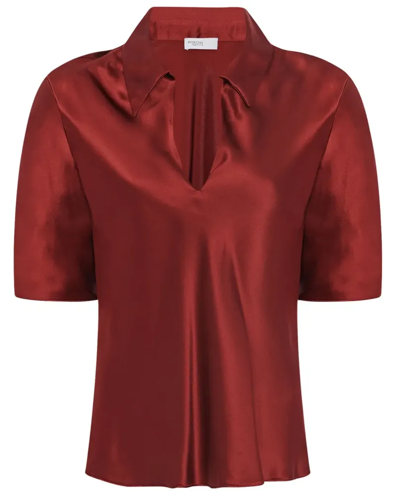 Rosetta Getty Bias Poloshirt - Rot Rot