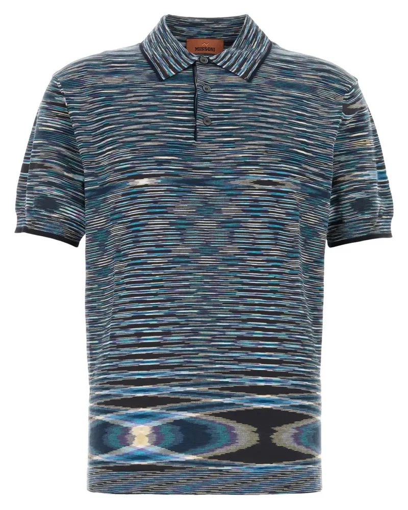 Missoni Poloshirt mit Stickerei - Blau Blau