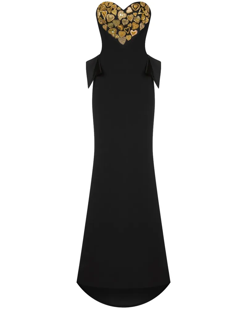 Moschino Kleid mit Herzausschnitt - Schwarz Schwarz
