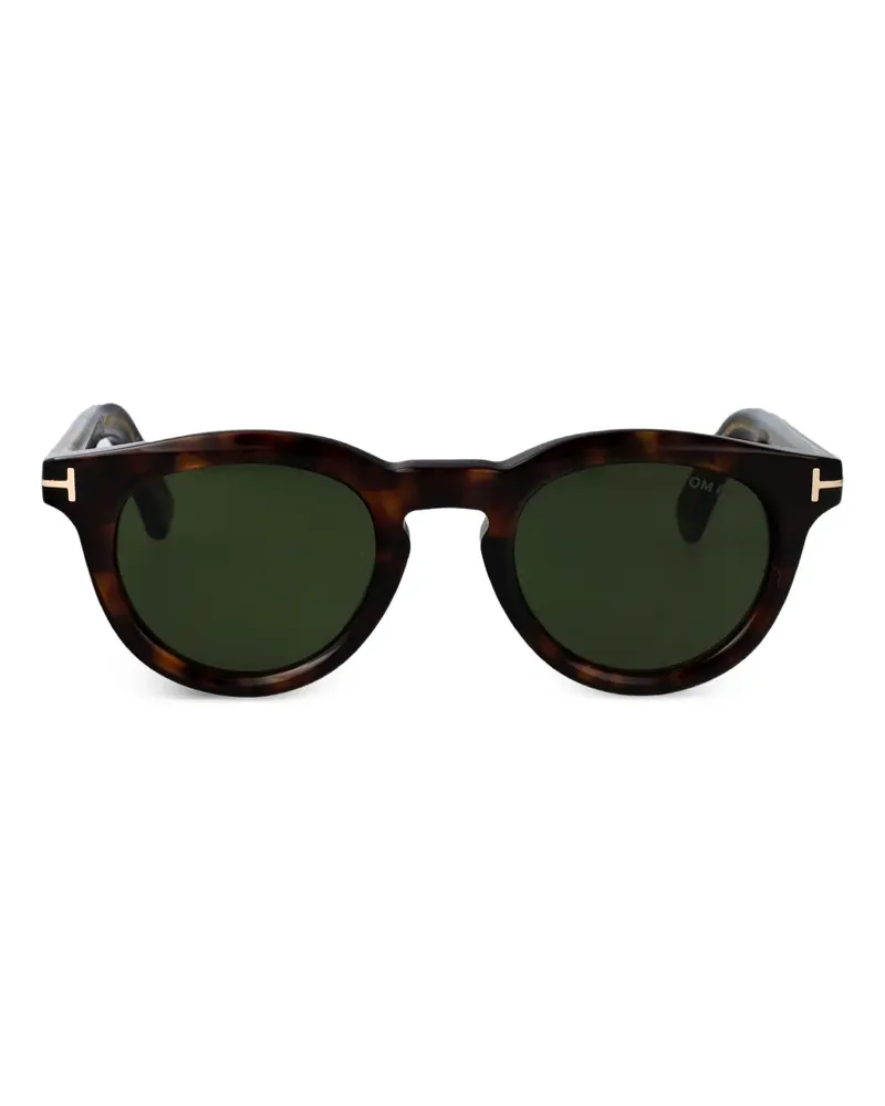 Tom Ford Sonnenbrille mit rundem Gestell - Braun Braun