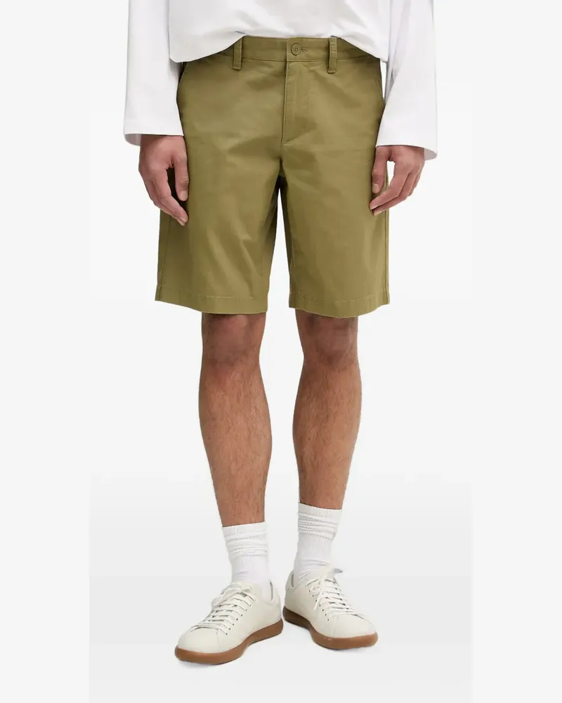 Marc O'Polo logo-embroidered chino shorts - Grün Grün