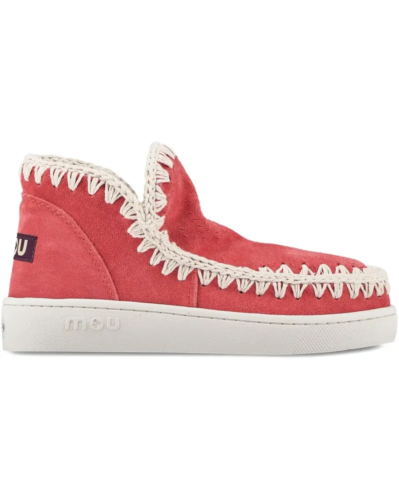 Mou Bestickte Slip-On-Sneakers - Rot Rot