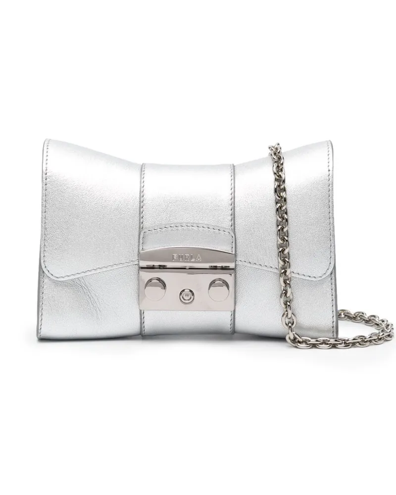 Furla Metropolis Remix Umhängetasche Silber