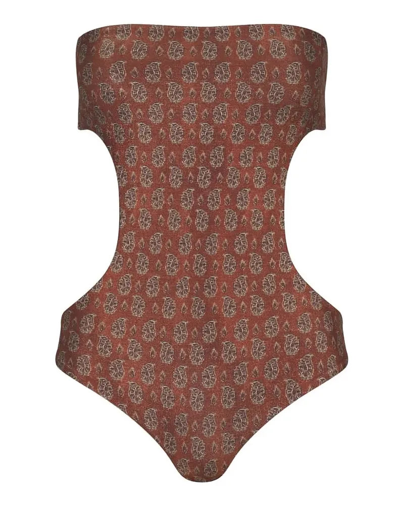 Johanna Ortiz Serene Land Badeanzug mit Paisley-Print - Braun Braun