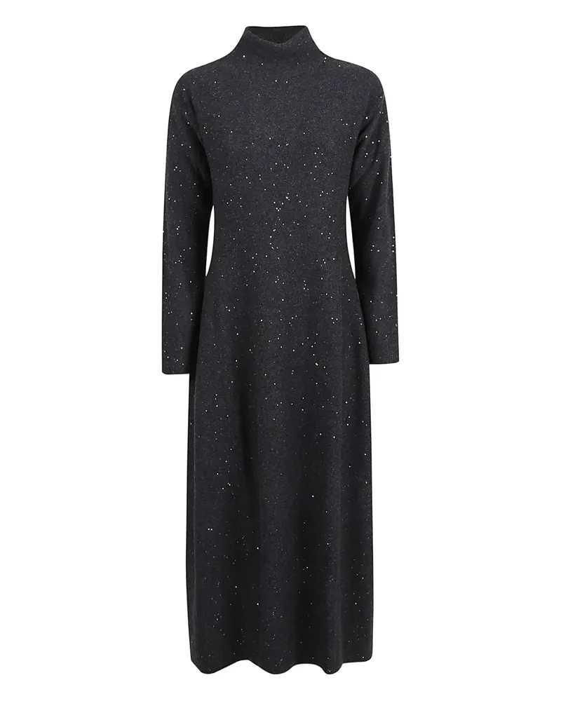 Antonelli Firenze Maxikleid mit Stehkragen - Grau Grau