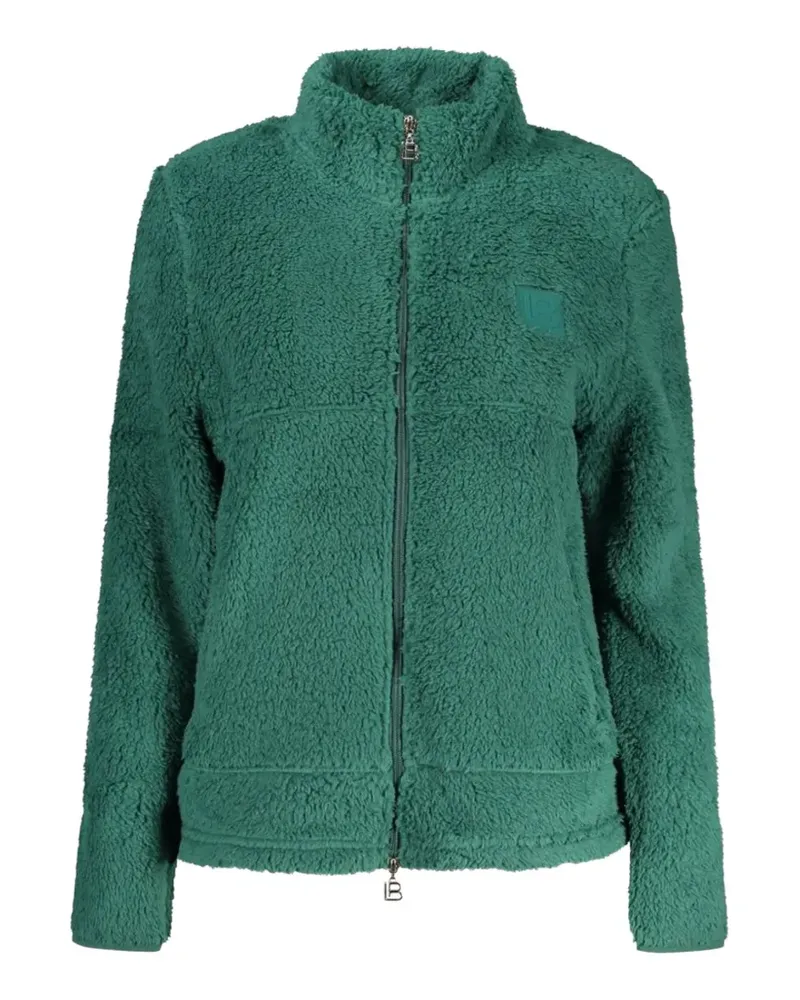 Laura Biagiotti zip-up fleece-texture cardigan - Grün Grün