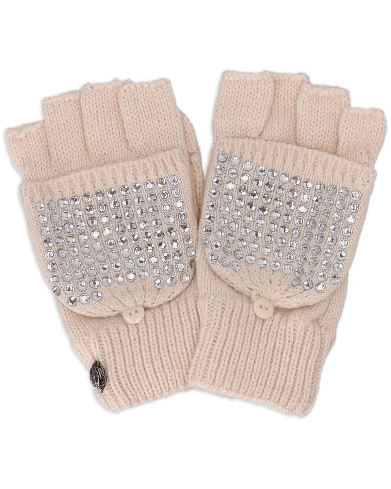 Kurt Geiger Adler-Handschuhe mit Kristallen - Nude Nude