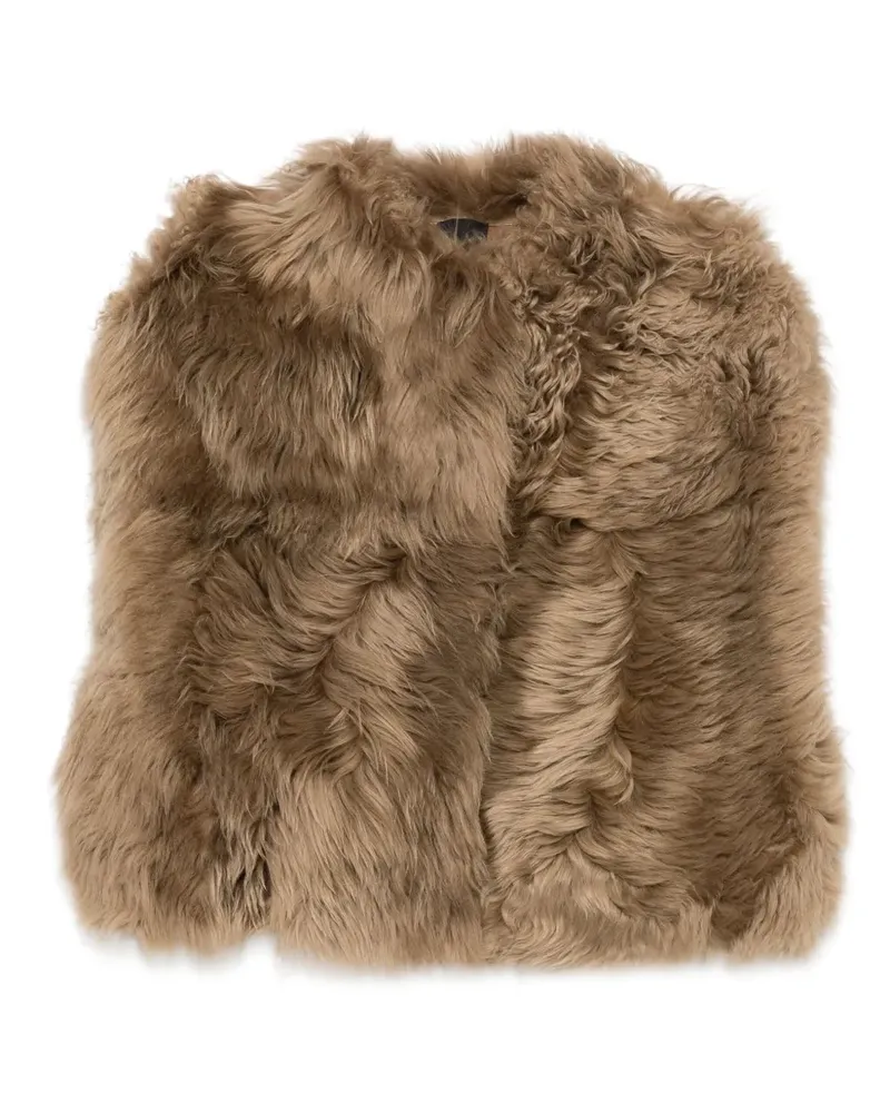 BLANCHA Weste aus Faux Shearling - Braun Braun