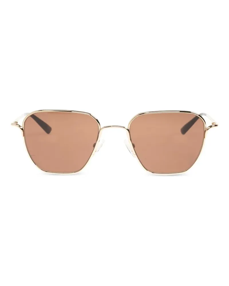Alexander McQueen geometric-frame sunglasses - Gold Gold