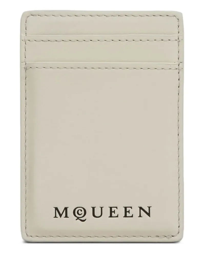 Alexander McQueen Kartenetui mit Logo-Detail - Weiß Weiß