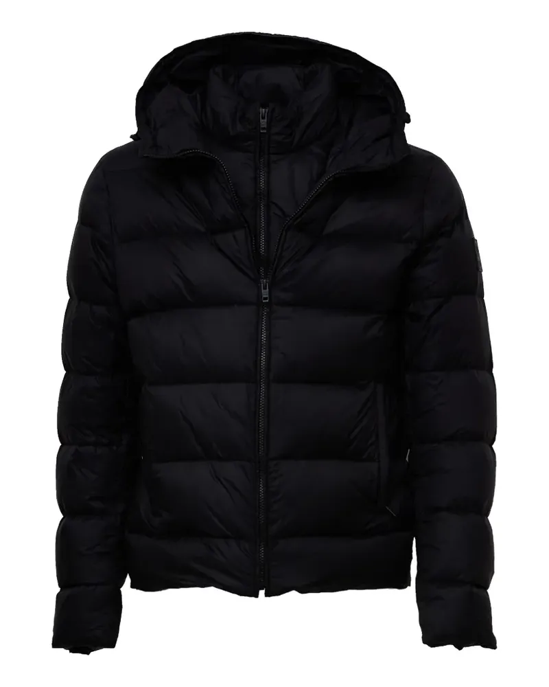 Fay quilted hooded coat - Schwarz Schwarz