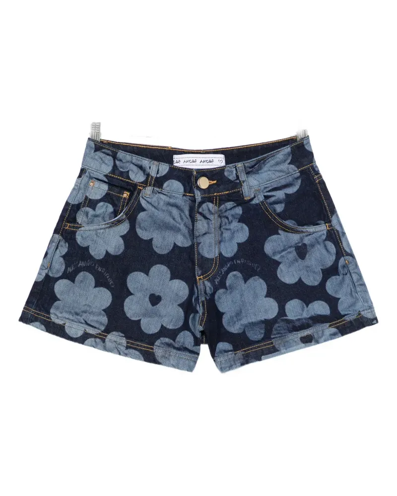 Alessandro Enriquez floral-print shorts - Blau Blau