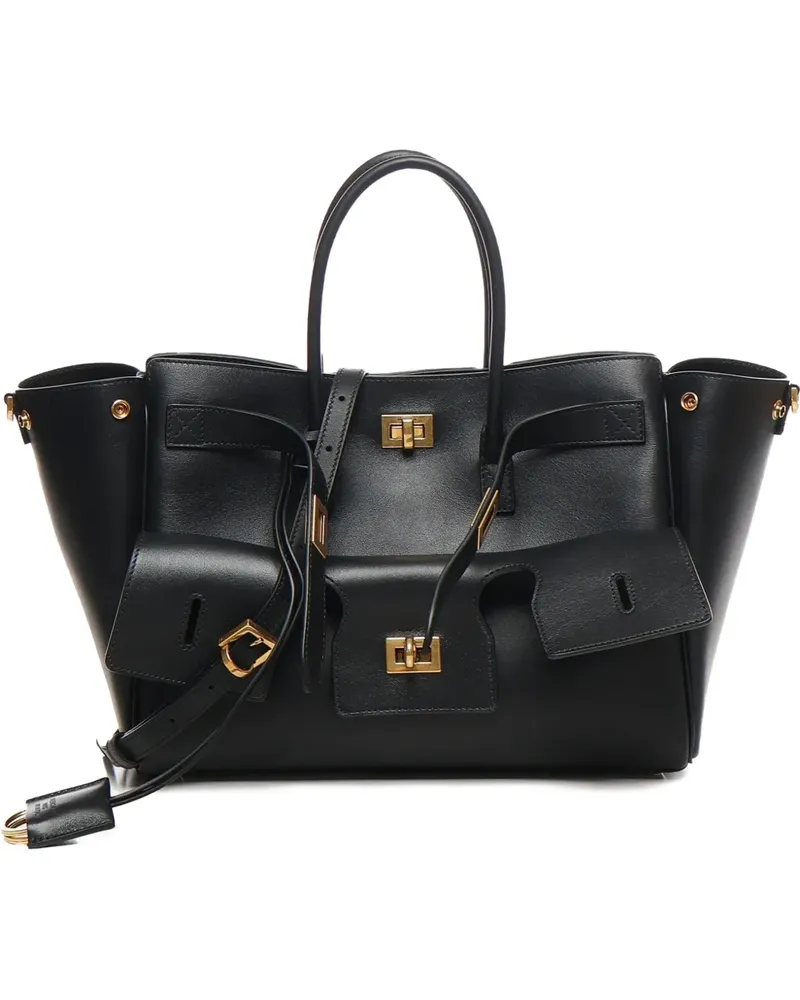 Balenciaga Kleine Bell Air Tote Bag - Schwarz Schwarz