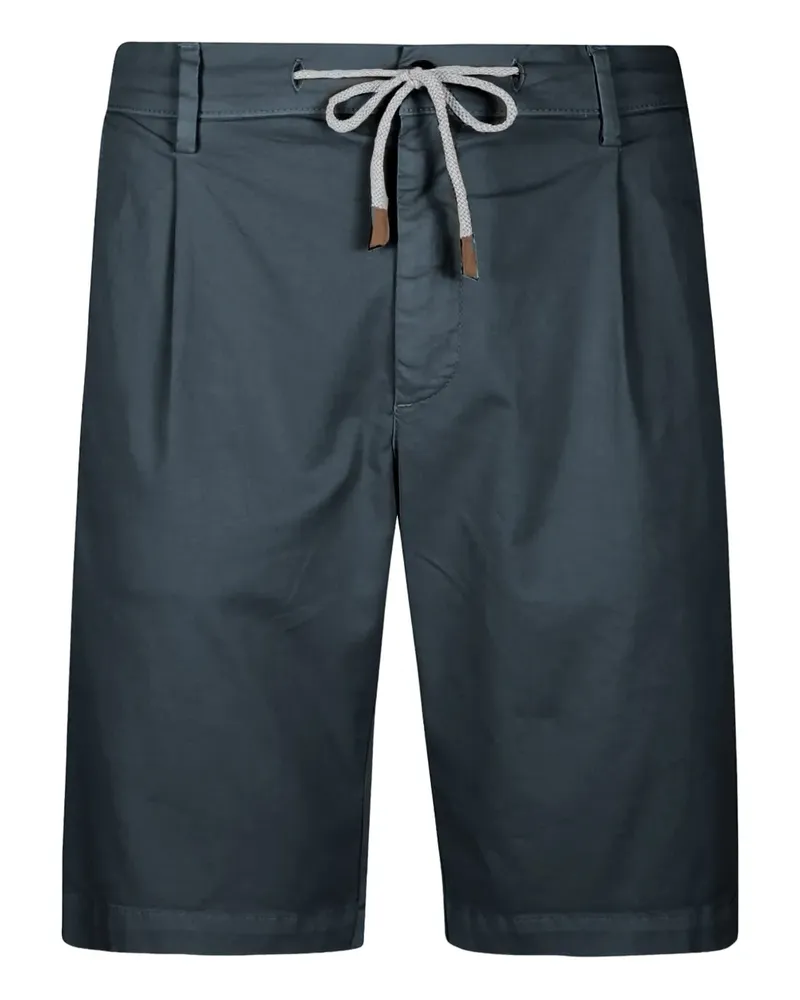 Eleventy pleated drawstring shorts - Blau Blau