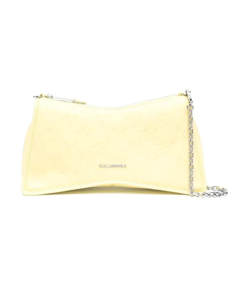 Karl Lagerfeld Seven Element Schultertasche - Gelb Gelb
