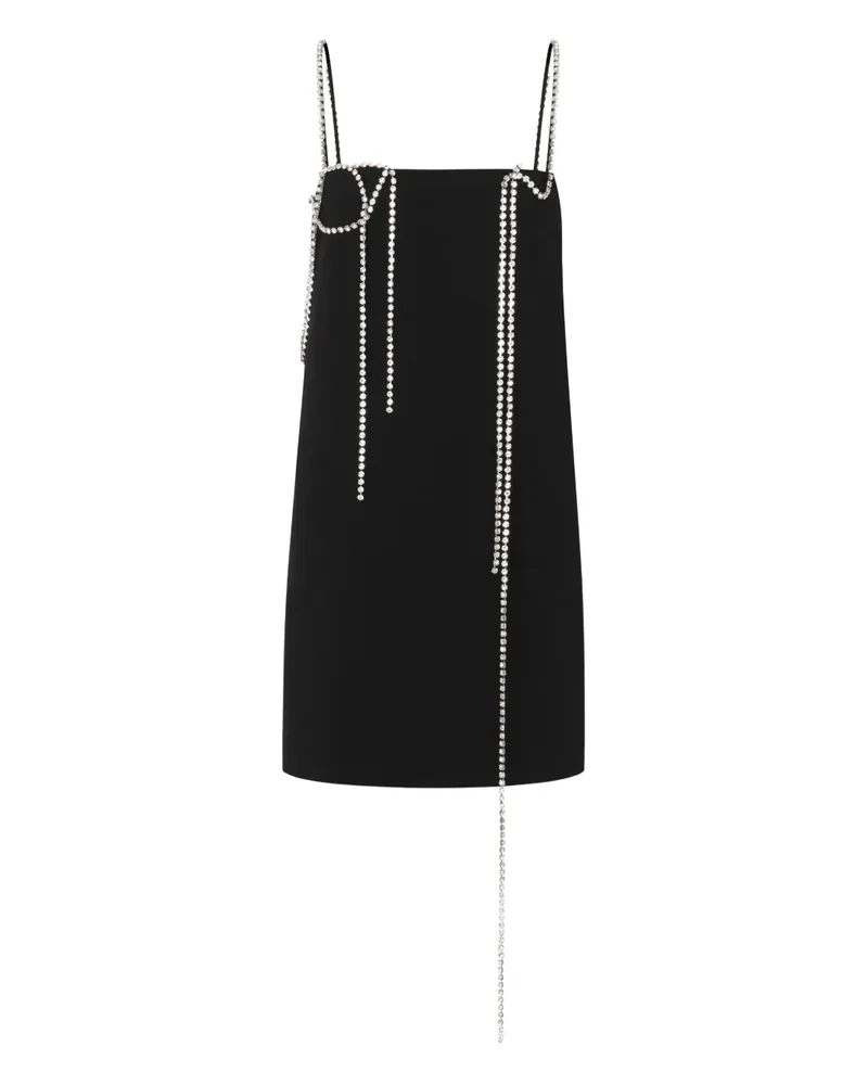 Moschino Verziertes Minikleid - Schwarz Schwarz