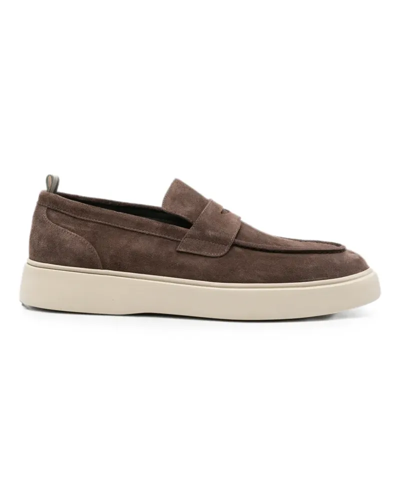 Officine Creative Italia Frame penny loafers - Braun Braun