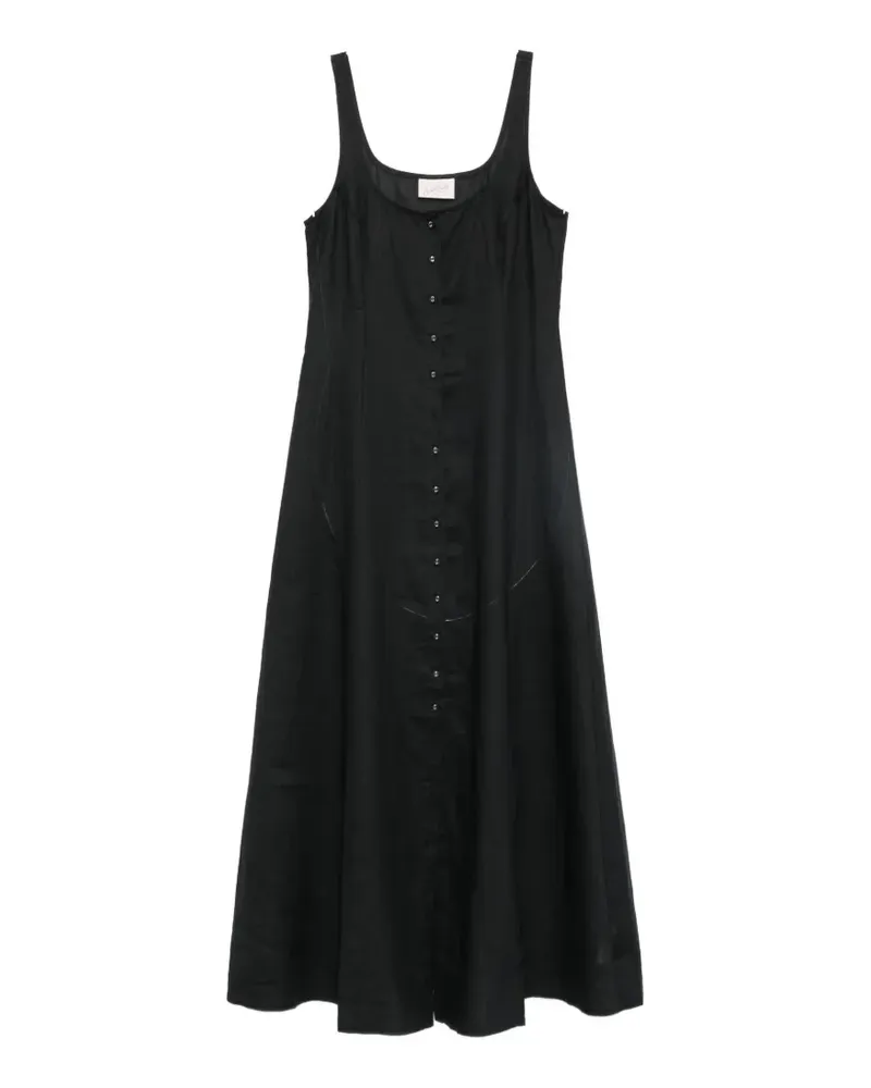 MC2 Saint Barth Mina sleeveless midi dress - Schwarz Schwarz