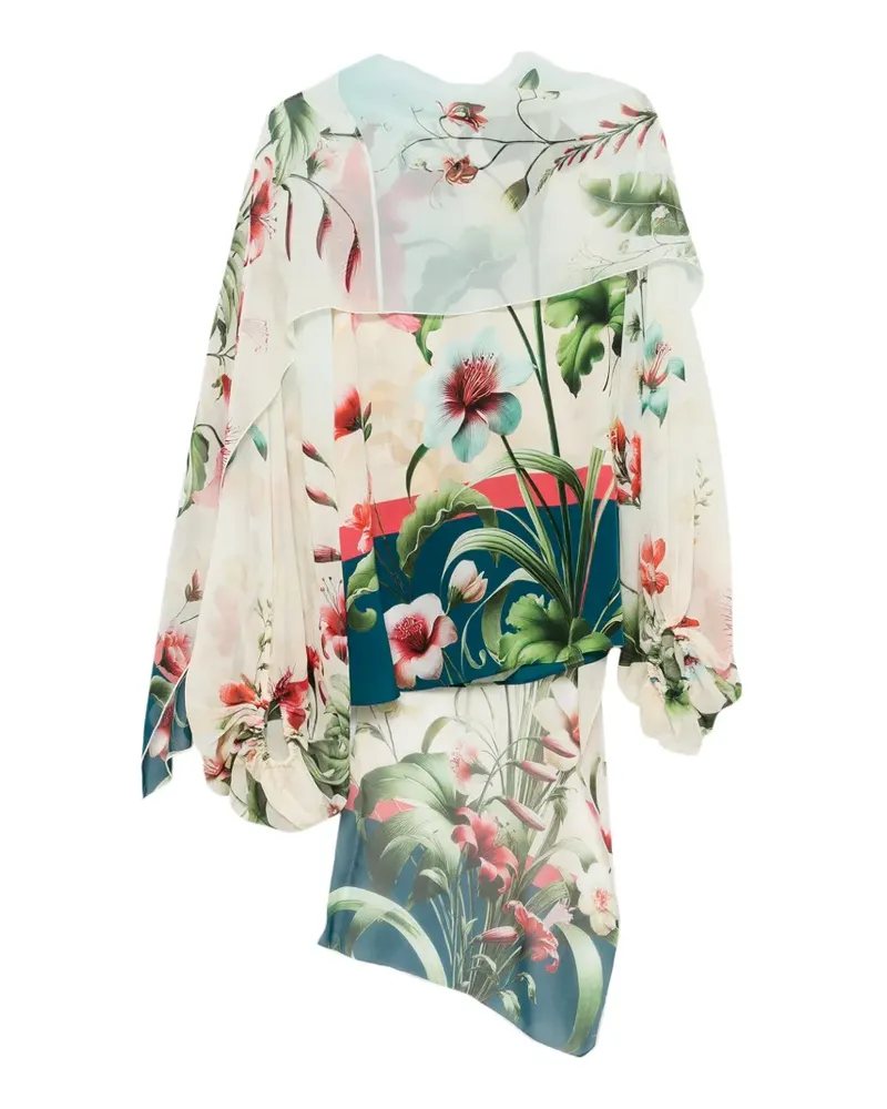 For Restless Sleepers Bluse mit Blumenprint - Nude Nude