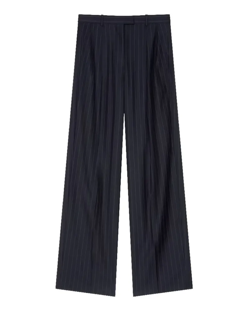Givenchy Bundfaltenhose mit Nadelstreifen - Blau Blau