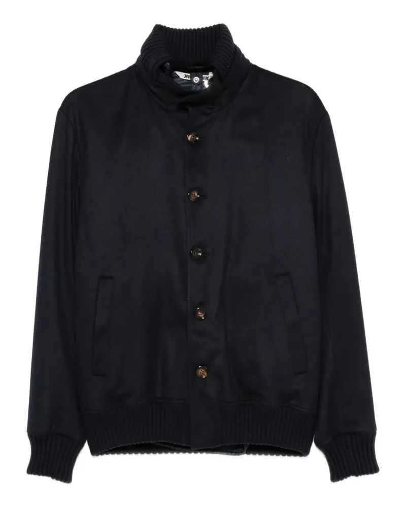 KIRED Kaschmirjacke mit Knopfverschluss - Blau Blau