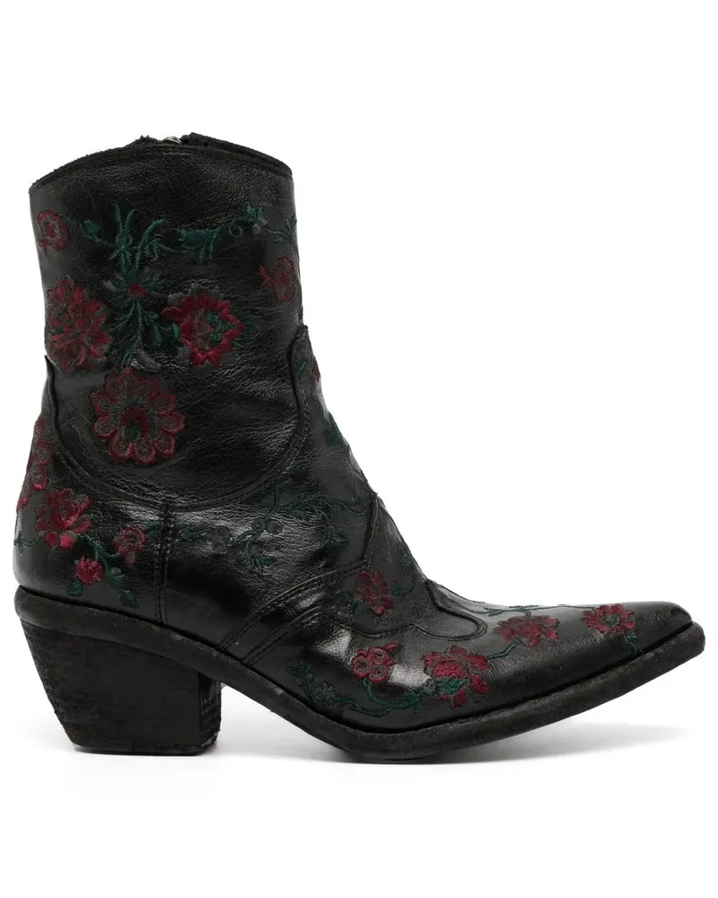 Fauzian Jeunesse Stiefeletten mit Stickerei - Schwarz Schwarz