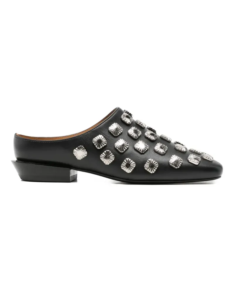 Toga stud-embellished leather mules - Schwarz Schwarz