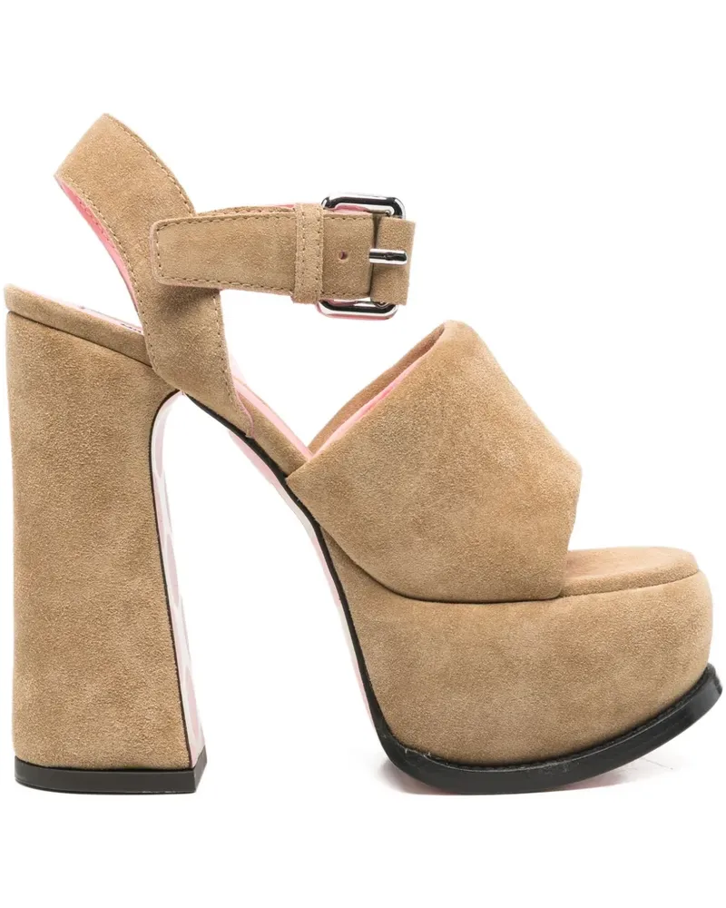 Moschino Sandalen aus Wildleder 140mm - Braun Braun