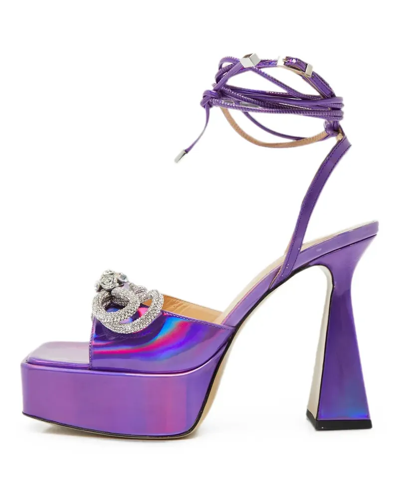 Mach & Mach Double Bow platform sandals - Violett Violett