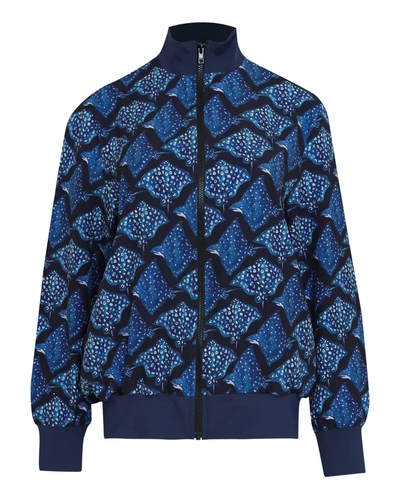 Lygia & Nanny printed bomber jacket - Blau Blau