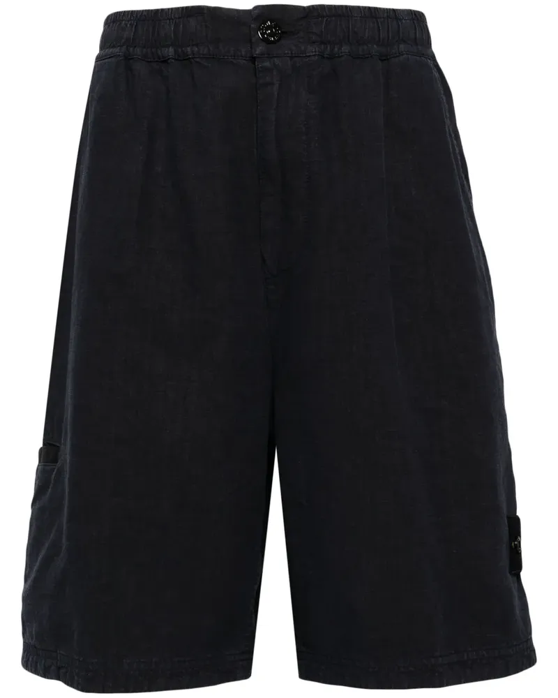 Stone Island Bermudas mit Kompass-Motiv - Blau Blau
