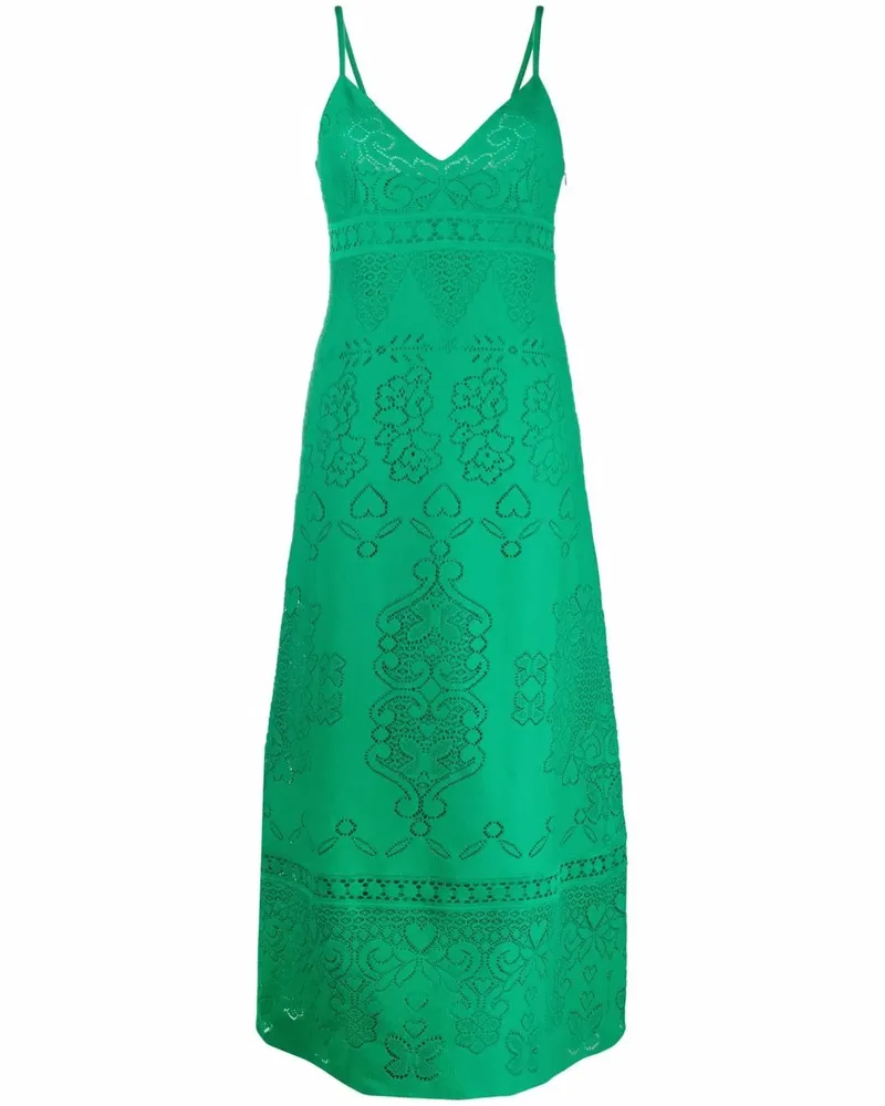 Valentino Garavani Langes Spitzenkleid - Grün Grün