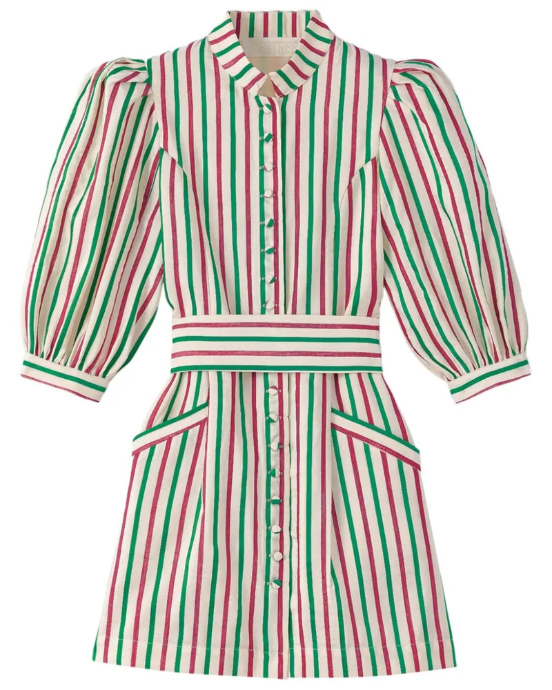 DESTREE Gestreiftes Amoako Kleid - Rosa Rosa