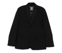 Einreihiger Blazer - Schwarz