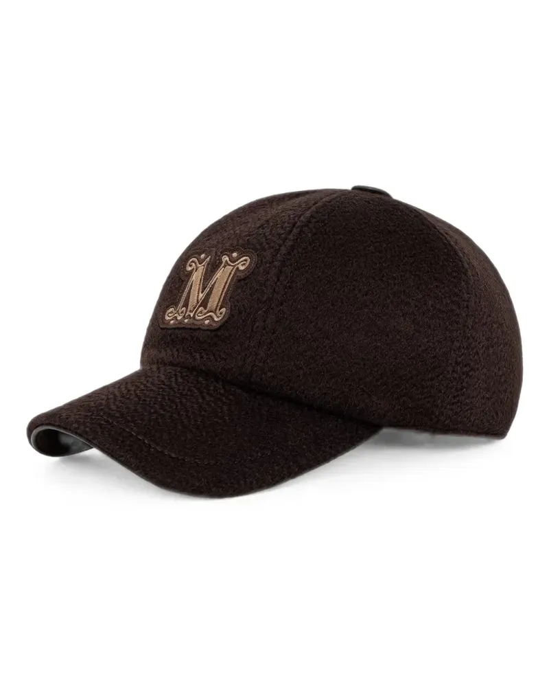 Max Mara Baseballkappe mit Logo-Patch - Braun Braun