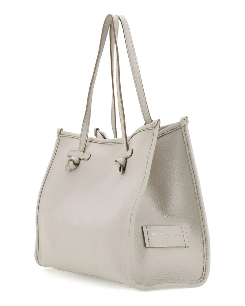 Gianni Chiarini knot-detail leather shoulder bag - Nude Nude