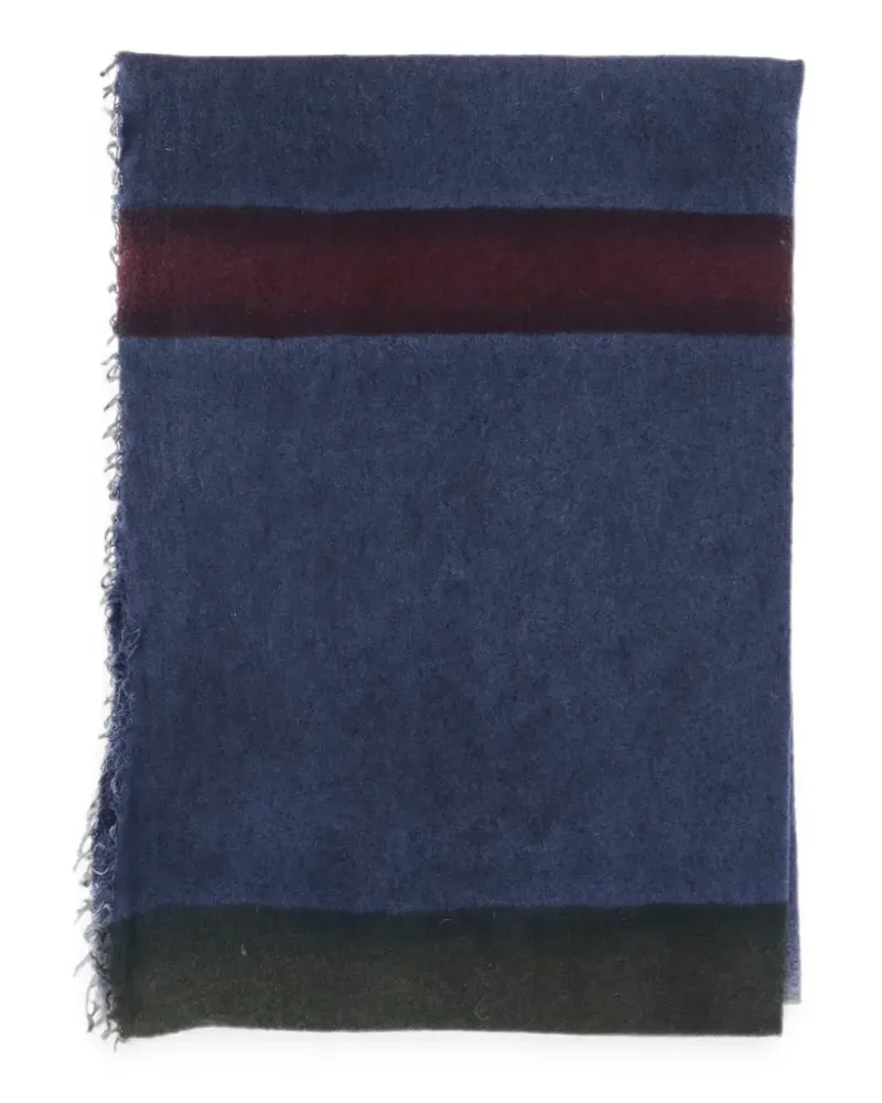 Faliero Sarti Eros Schal mit Fransen - Blau Blau